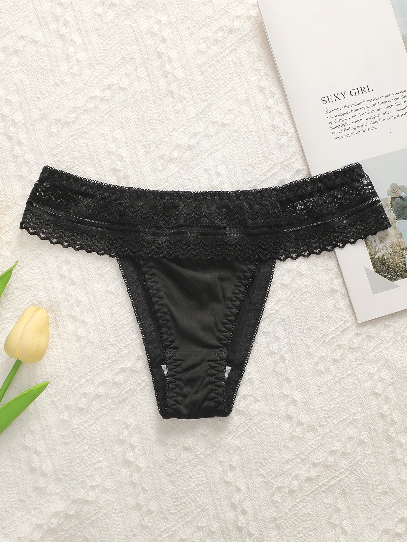 Women's Lingerie Set, Black, Sexy Push-up Lace Lingerie Set