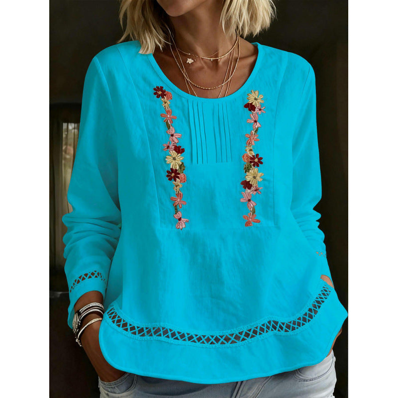 Stylish Minimalist Casual Womens Long Sleeve Top