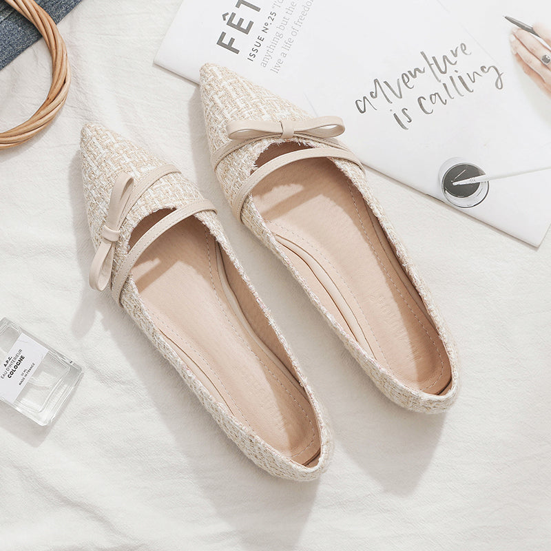 All-match Net Celebrity Flat-bottom Fairy Gentle Little Fragrant Style Single Shoes Women's Shoes