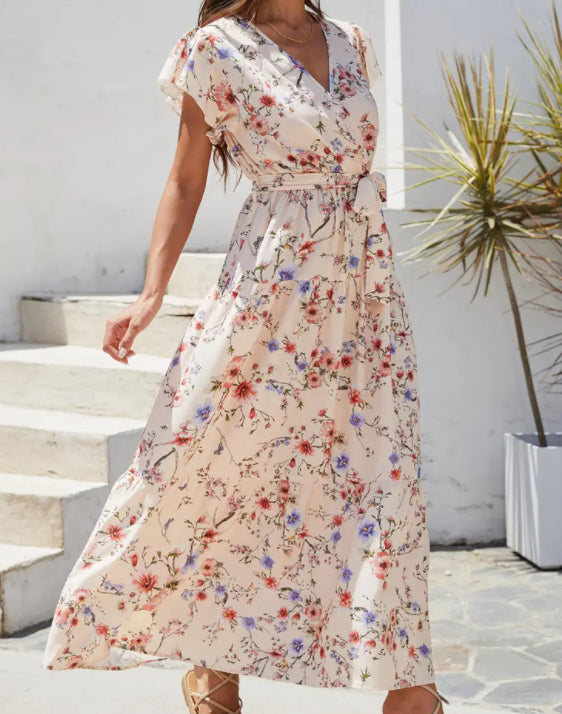 Fashionable Floral Print Dress For Women