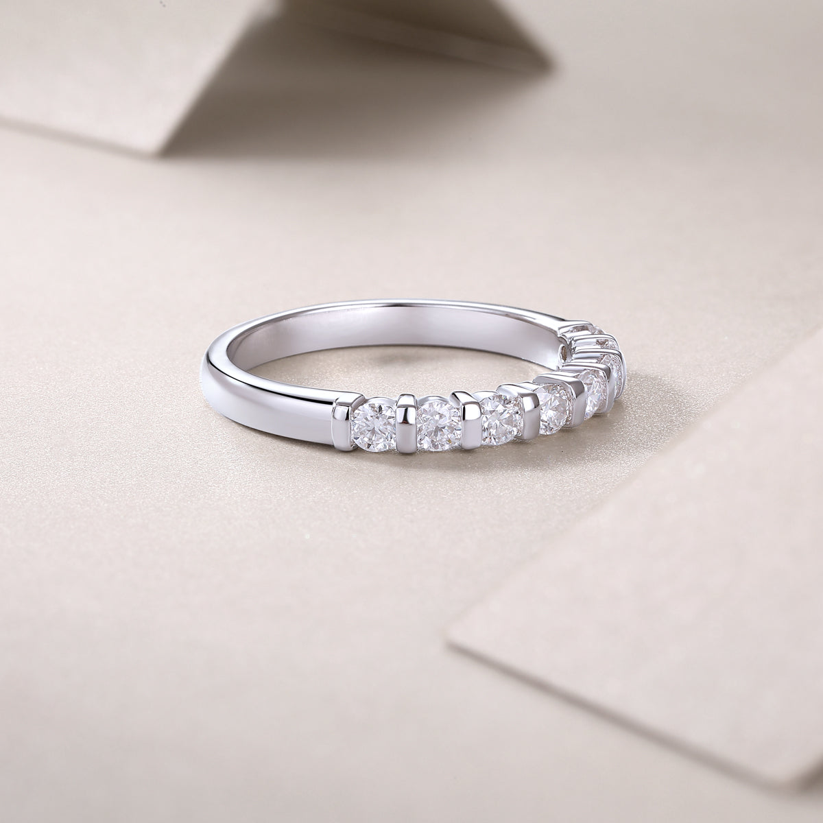 1Luxury Fashion Diamond Ring, Moissanite Silver Ring Prohibit TikTok sales