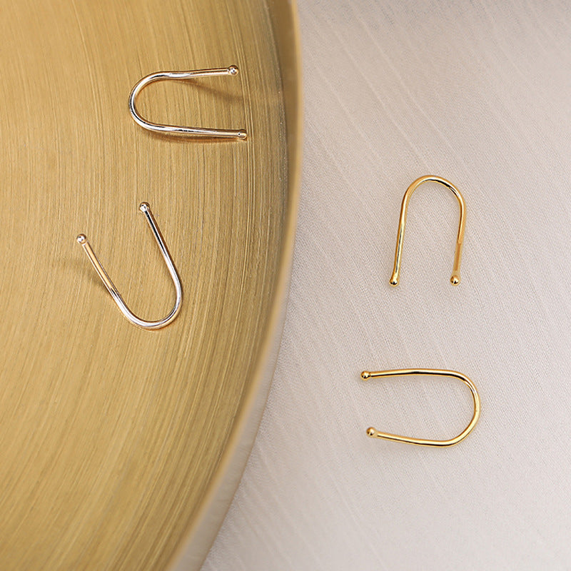 Good Morning Niche Design Line Earrings For Women