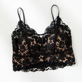French-style Lace Mesh Camisole With Chest Pads Lightweight Outerwearbase Layer Top