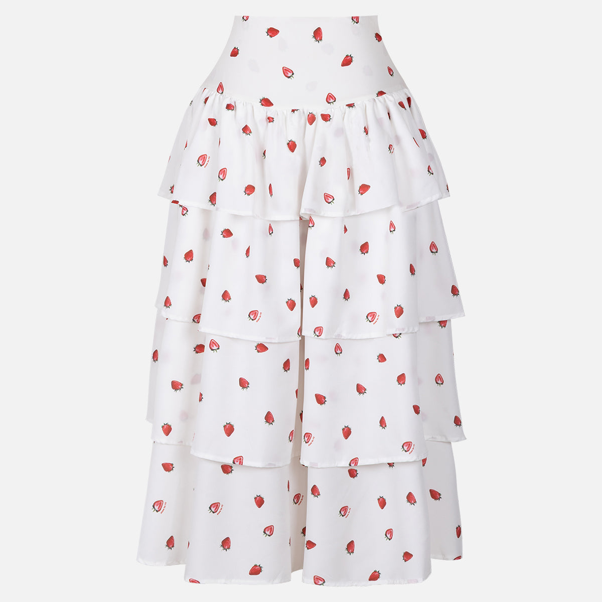 Floral Short Sleeve Cropped Top & Cake Ruffle Skirt Set