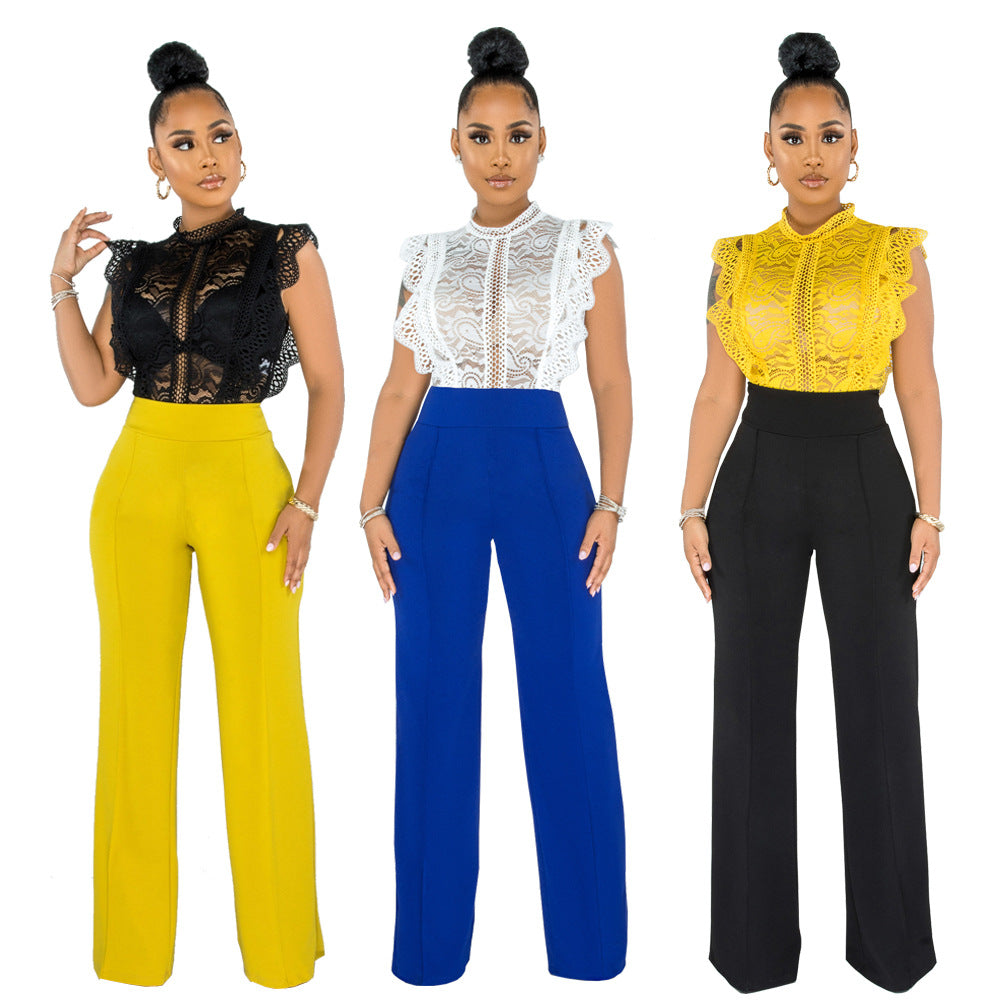 Fashionable Straight-leg Pants With A Back Zipper