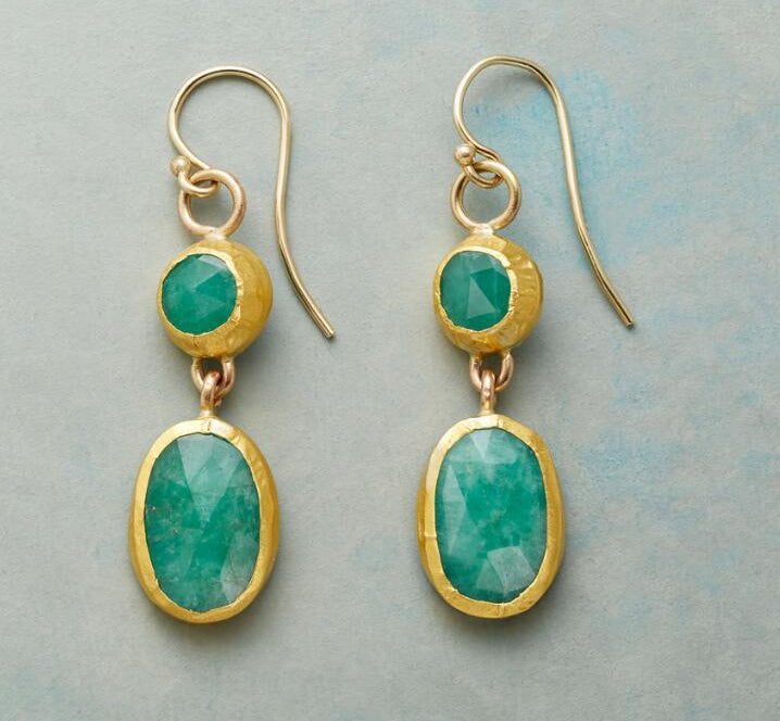 Sapphire Crystal Refined Long Earrings Women