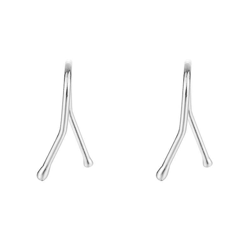 Good Morning Niche Design Line Earrings For Women