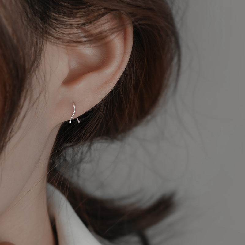 Good Morning Niche Design Line Earrings For Women