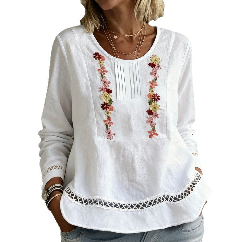 Stylish Minimalist Casual Womens Long Sleeve Top