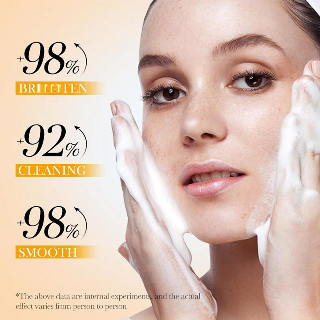 Facial Cleanser, Foaming Cleanser, Amino Acid Facial Cleanser With Facial Cleansing Brush For Men And Women