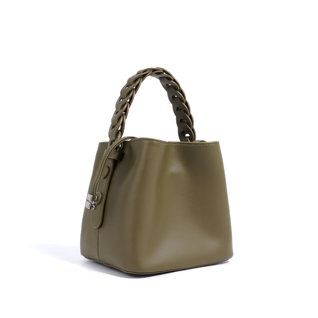 Hand-woven Fashion Mini Cross Body Bucket Bag