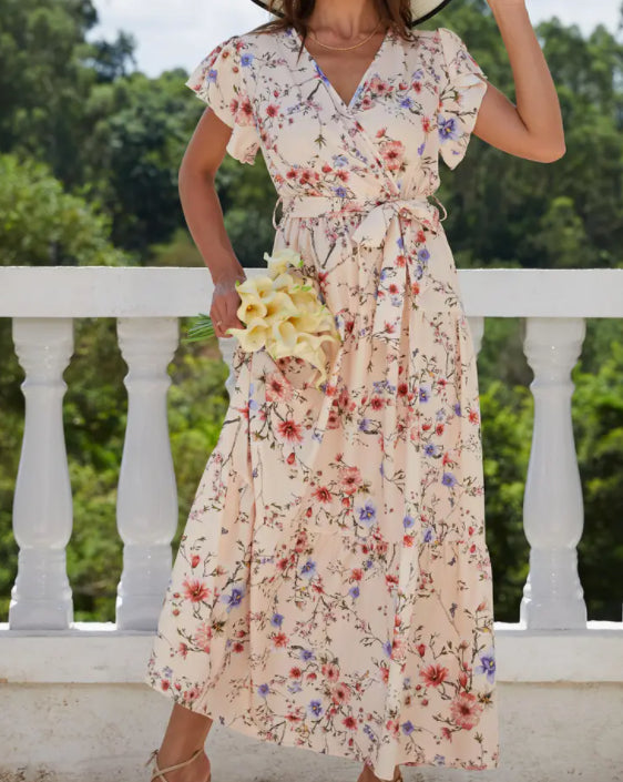 Fashionable Floral Print Dress For Women