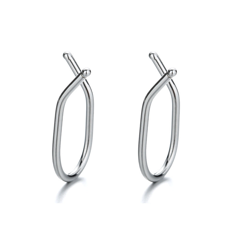Good Morning Niche Design Line Earrings For Women