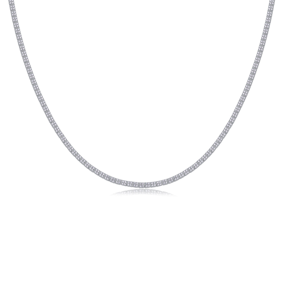 1Winter Lake Luxury Fashion Set Mosan Diamond S925 Silver Necklace Rivaling Natural Diamonds Prohibit Tk Sales